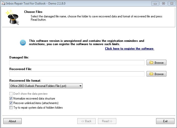 Inbox Repair Tool for Outlook 1.0.0.0